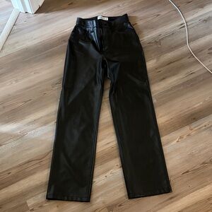 Abercrombie & Fitch Black Leather Pants